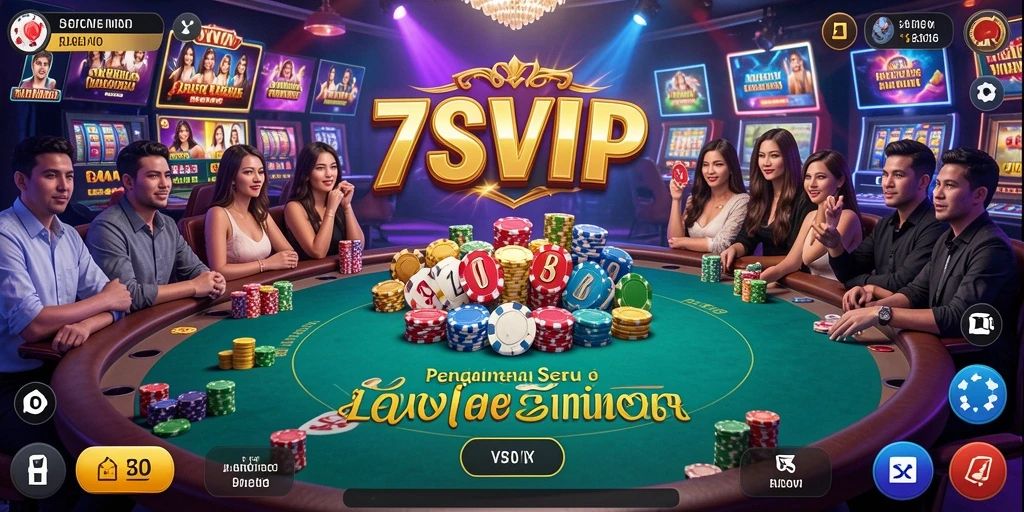 Gameplay Live Casino 7SVIP yang mendebarkan dan interaktif.