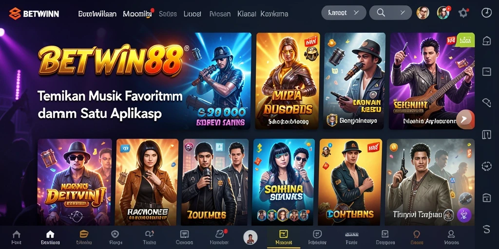 Tampilan gameplay BETWIN88 yang interaktif dan penuh warna.
