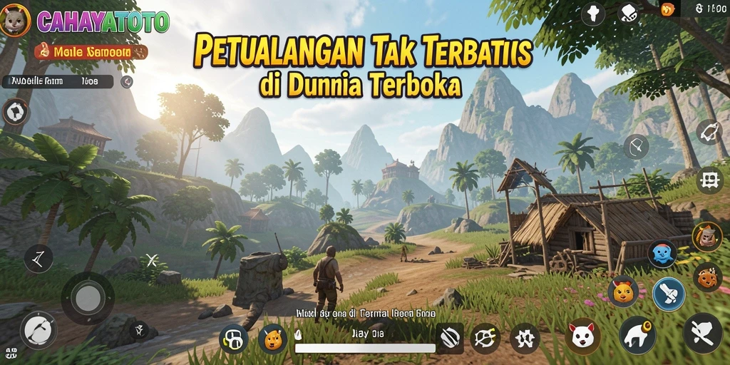 Tampilan gameplay <strong>CAHAYATOTO</strong> yang menakjubkan dalam dunia terbuka.