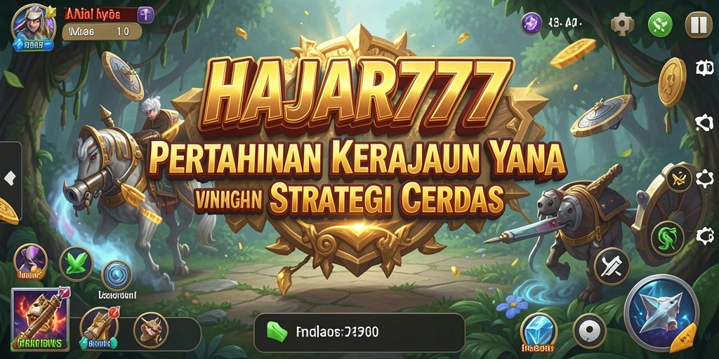 Tampilan menara dan musuh dalam momen pertempuran Tower Defense.