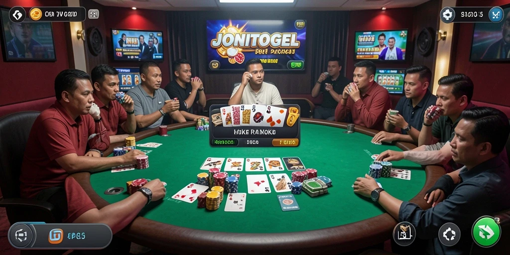 Tampilan seru dari gameplay JONITOGEL yang menarik.