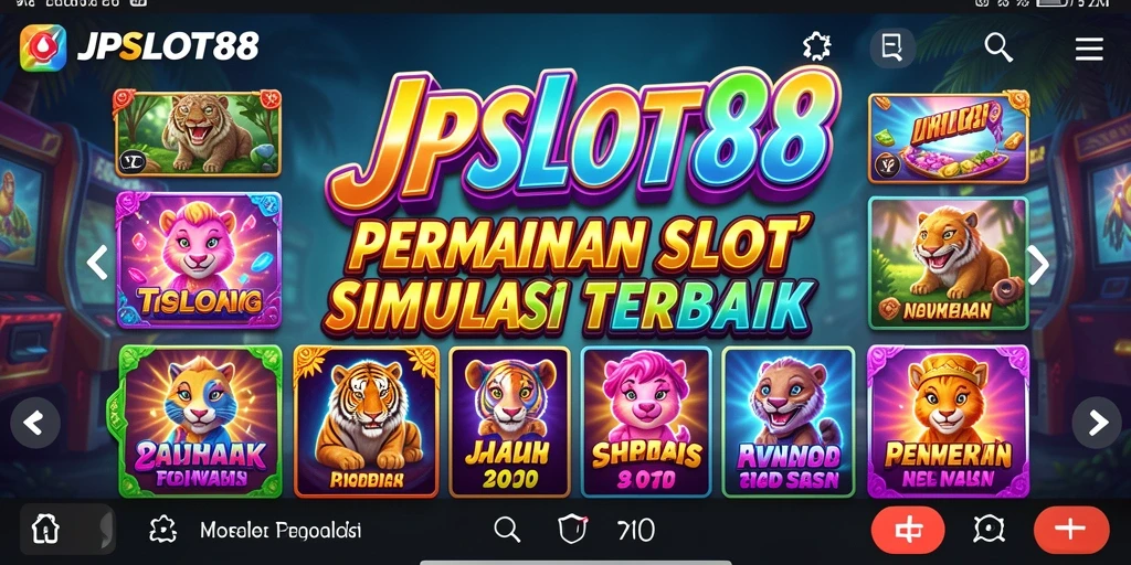 Tampilan gameplay JPSLOT88 yang seru dan penuh warna.
