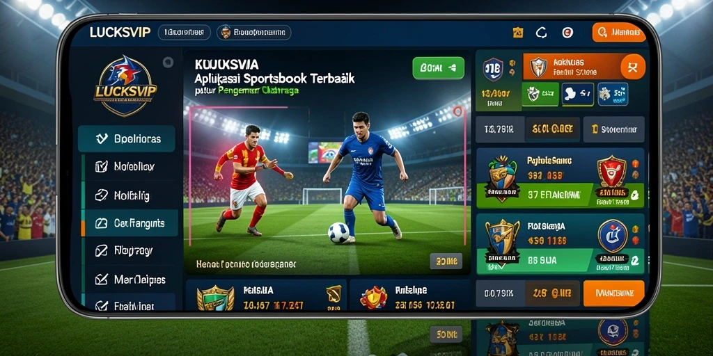 Tampilan gameplay menarik di aplikasi LUCKSVIP dengan opsi taruhan olahraga.
